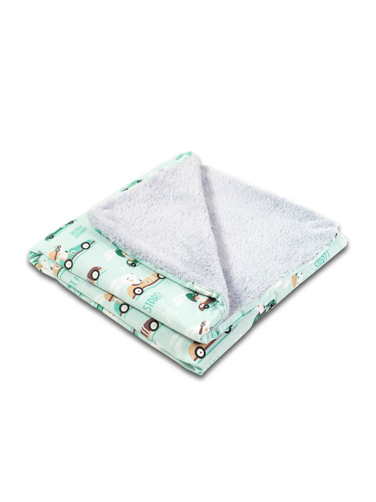 Kidizi Decke Wickeltücher für Kinderzimmer Baumwolle Grün 100x78cm