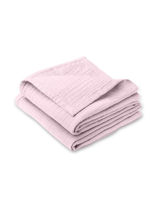 Kidizi Blanket Nursery Swaddling Blankets Cotton Pink 100x70cm