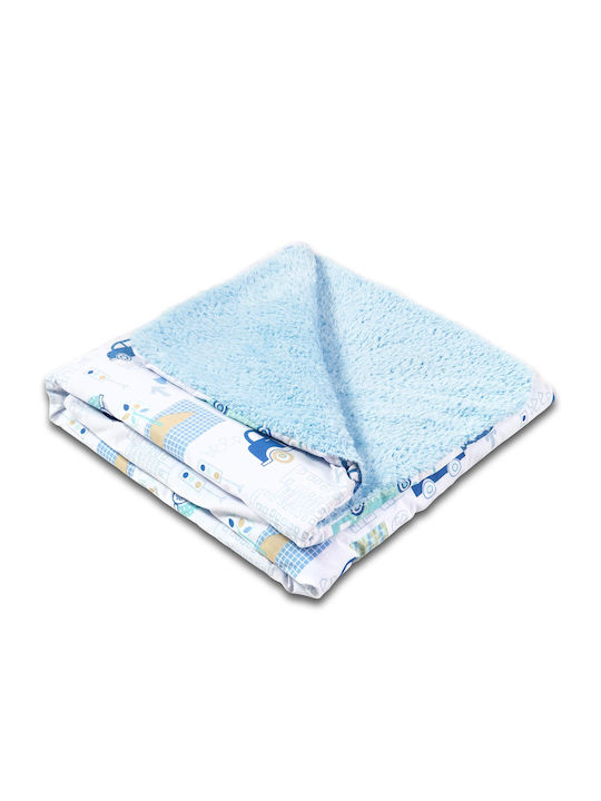 Kidizi Pătură Pepinieră Swaddling pături 100% bumbac Albastru 100x78cm