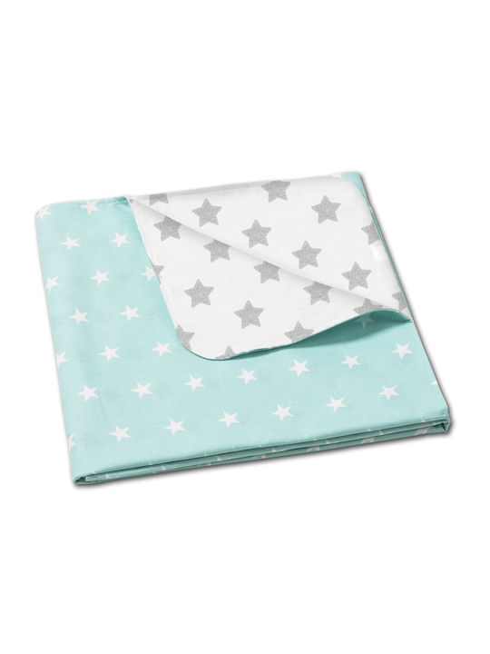 Kidizi Decke Wickeltücher für Kinderzimmer Baumwolle Grün 100x75cm