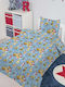 Παιδικό Πάπλωμα Μονό Paw Patrol Πετρόλ 150x230εκ.