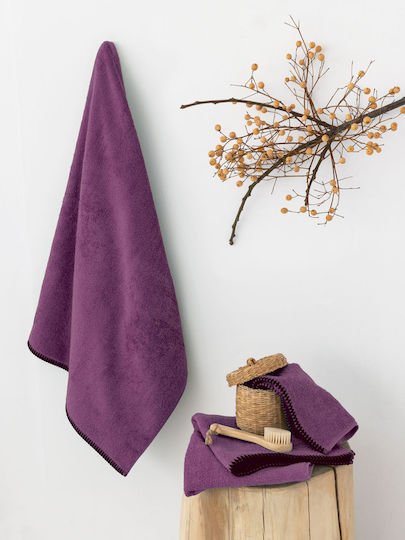 Palamaiki Badehandtuch Brooklyn 70x140εκ. Cherry Gewicht 500gr/m²