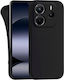 Forcell Back Cover Silicone / Tempered Glass Black (Redmi Note 14 4G)