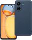 Forcell Xiaomi Poco Back Cover Silicone / Tempered Glass Blue (Xiaomi Poco C65, Xiaomi Redmi 13C 4G)