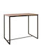 Henry Henry Wooden Bar Table with Dark Brown Metal Frame Sonoma 100x60x86cm EM9795