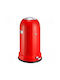 Wesco Waste Bin Waste Metallic with Pedal Red 33lt 1pcs