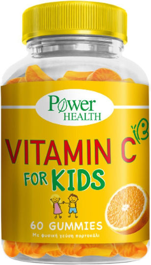 Power Health Vitamin C for Kids Vitamin for Immune System Boost, the Skin & Antioxidant Action 120mg Orange 60 jelly beans