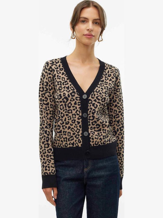 Vero Moda Aria Art Jachetă de damă tricotată Beige