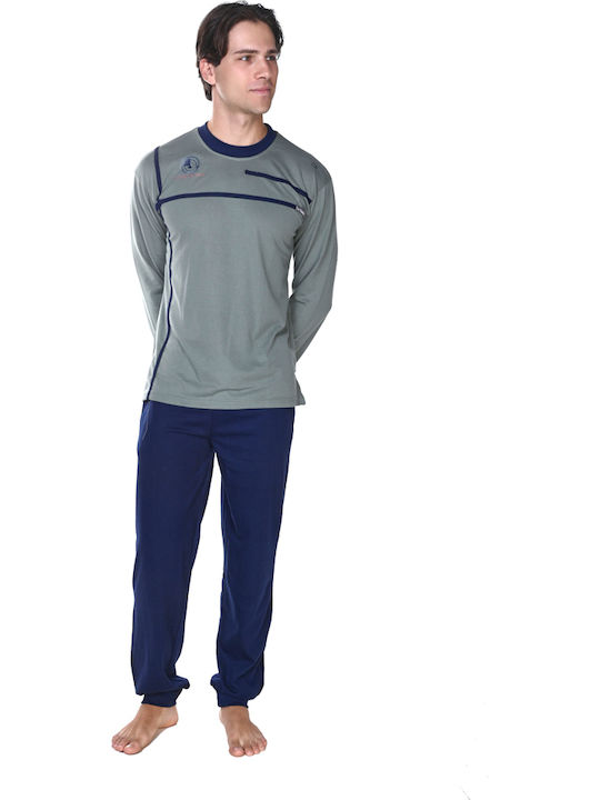 Comfort Men's Winter Pajamas Set Khaki