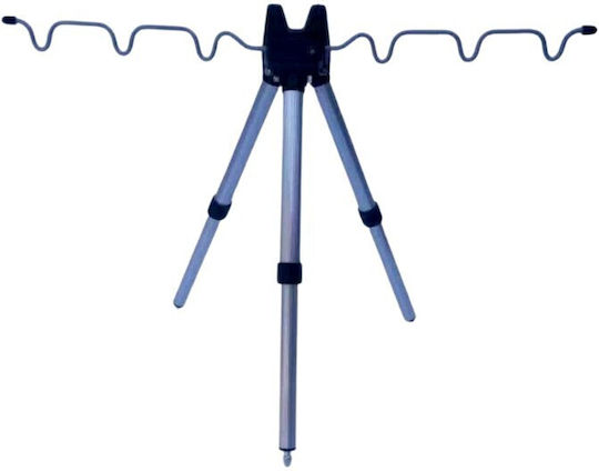 Tripod for Fishing Rods Metallic 120cm