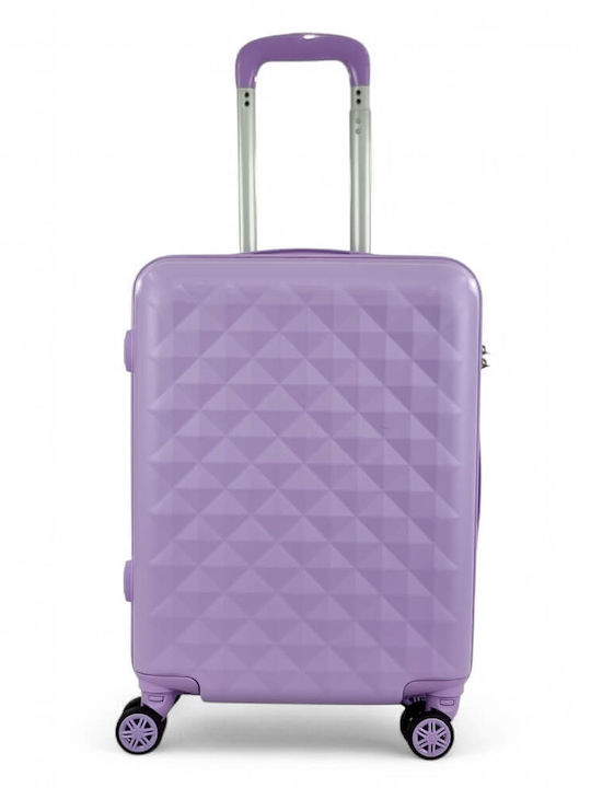 Kids Cabin Hard Suitcase Lilac with 4 Wheels Height 55cm