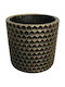 Marhome Übertopf Beton Gold 14x14x13εκ.