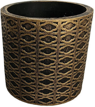 Marhome Κασπώ Τσιμεντένιο Χρυσό 14x14x13εκ.