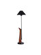 Opviq Stehleuchte H146xB38cm. mit Fassung für Lampe E27 Braun