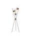 Opviq Floor Lamp H155xW50cm. with Socket for Bulb E27 Yellow