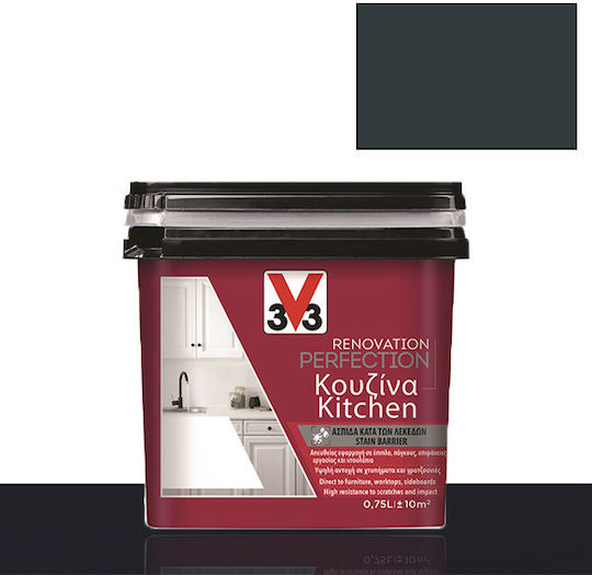 V33 Renovation Perfection Kitchen Цвят на кредата Черен 750мл 118009