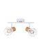 Vivalux Double Spot with Socket E27 in White Color