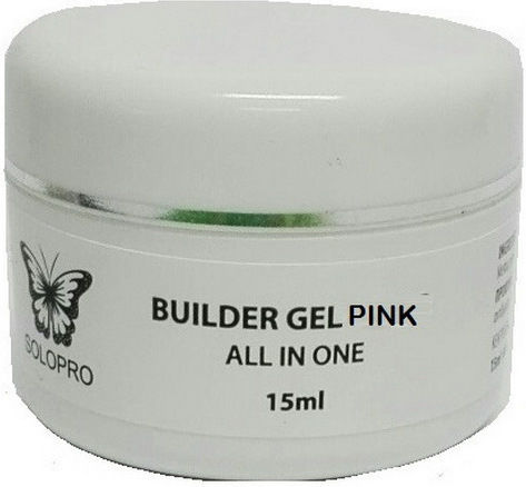 Solo Pro Constructor Gel Gel pentru Unghii Roz 15ml