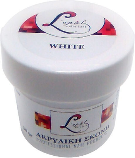 L'opal Nail Care Acrylic Powder White 45g Ακρυλική Σκόνη Χτισίματος