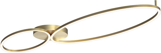 Zambelis Lights Ceiling Mount Light Gold with Integrated LED