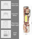 X-Balog Rechargeable Flashlight LED IP44 Dual Function
