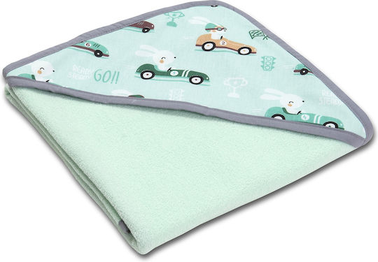 Kidizi Hooded Baby Bath Towel Blue