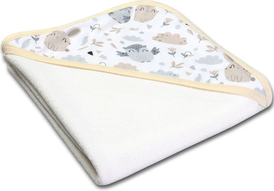 Kidizi Halat De Baie Pentru Bebeluşi Cu Glugă 90x90cm Kidizi Halat De Baie Pentru Bebeluşi Cu Glugă 90x90cm