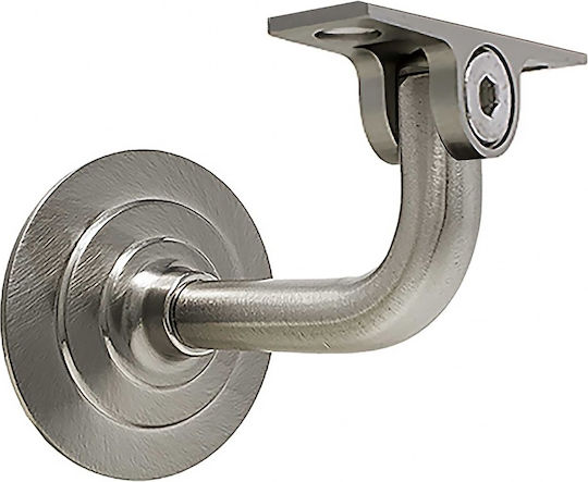Support for Wooden Handrail Brass Foldable Matte Nickel 074-8001 Metalor