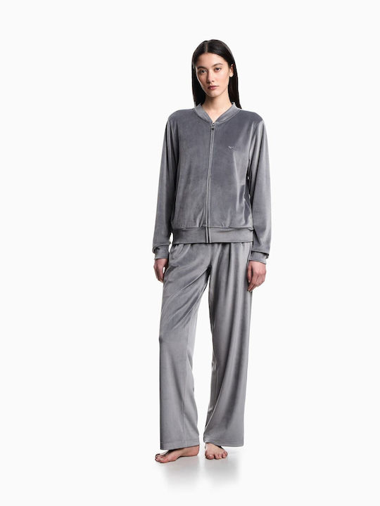 Emporio Armani Winter Damen Pyjama-Set Shadow