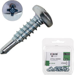 Fisco 4.2x19 Verzinkt Selbstschneidende Blechschraube Blister 15 Stück 010007 Fisco 4.2x19 Verzinkt Selbstschneidende Blechschraube Blister 15 Stück 010007