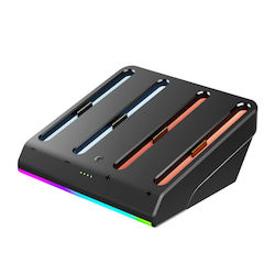 Σταθμός Φόρτισης Joy-con 4 Σταθμοί Rgb Nintendo Switch 2 Σταθμός Φόρτισης Joy-con 4 Σταθμοί Rgb Nintendo Switch 2