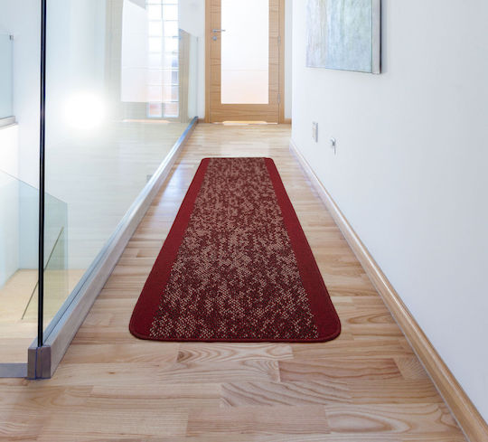 Non-Slip Runner Granite Red-Cream 67x230