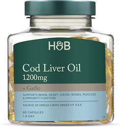 Holland & Barrett Ωμέγα 3 Μουρουνέλαιο 250mg 60 κάψουλες