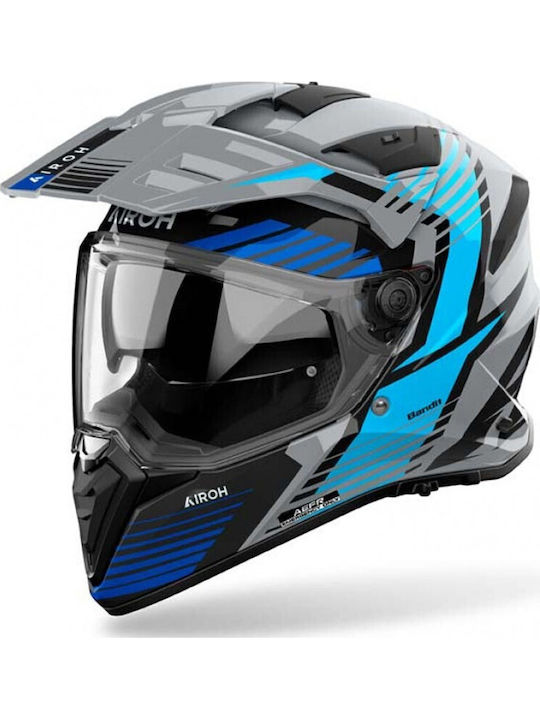 Airoh Bandit Spicy Blue Gloss Κράνος Μηχανής Fu...