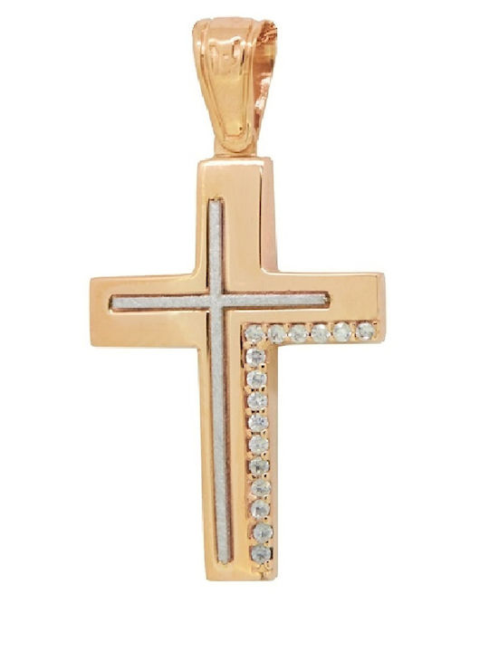 Psomas Damen Weißgold Kreuz 14K