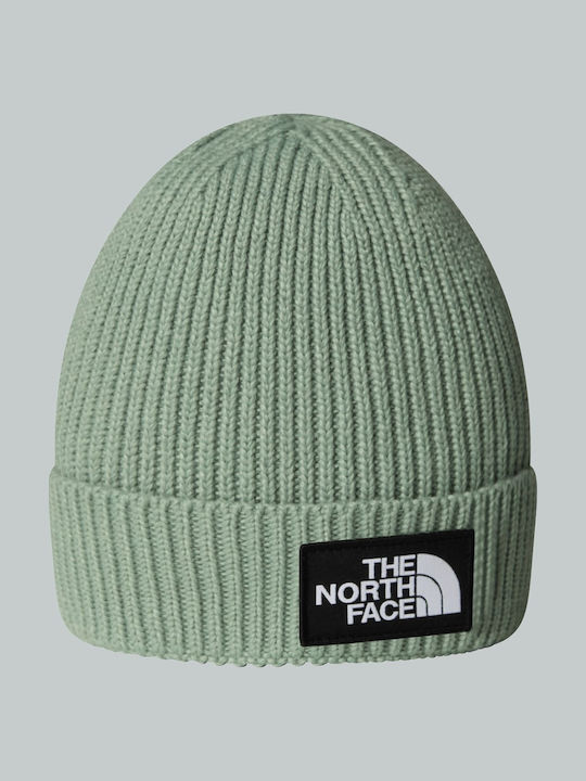 The North Face Logo Box Kids Beanie Knitted Khaki
