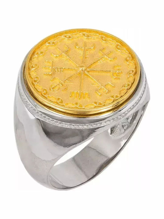 Women's Chevalier Silver Gold Plated Ring