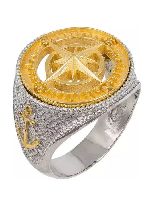 Women's Chevalier Silver Gold Plated Ring