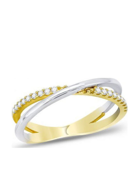 Ring with Stones made of Gold 14K