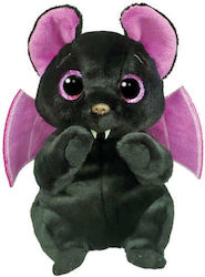 516079 Ty Beanie Bellies Liliac De Pluș Negru Pufos 15cm