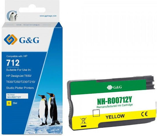Premium G&g HP 712 Gelbe Tintenpatrone