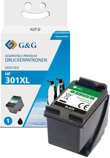 Cartuș Premium G&g Hp 301xl Negru Ch563ee Hp301xl
