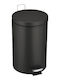 Happy House Mülleimer aus Inox mit Pedal Schwarz 12l