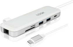 LOGIK USB-Hub 8 Anschlüsse (USB-C)