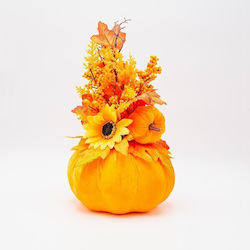 Autumn Decorative Orange Sunflower Berries 21cm