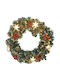 Kmt Style Christmas Decorative Wreath Diameter 50 Cm Illuminated Green 298016