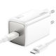 Hoco Φορτιστής GaN με Θύρα USB-C και Καλώδιο USB-C - USB-C 65W Power Delivery Μπλε (N48)