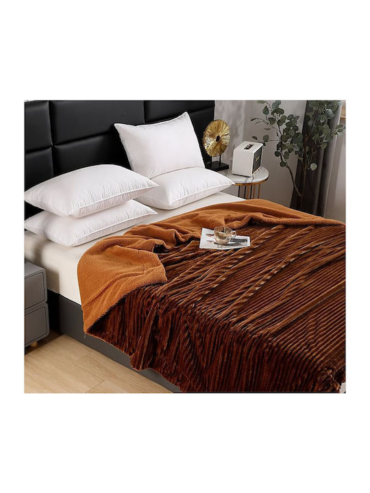 Ehome Sherpa Decke Übergröße 220x240cm Braune
