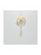 Ornament suspendat Glob Bej 10buc