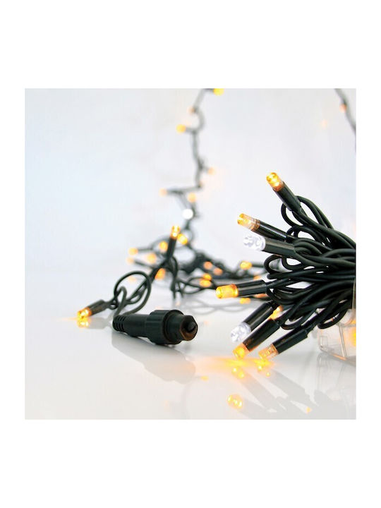 100 Lights LED White in String 1pcs